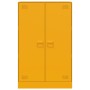 Aparador de acero amarillo mostaza 67x39x107 cm de vidaXL, Aparadores - Ref: Foro24-841664, Precio: 139,78 €, Descuento: %