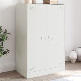 Weißes Sideboard aus Stahl, 67 x 39 x 107 cm von vidaXL, Sideboards - Ref: Foro24-841666, Preis: 125,96 €, Rabatt: %