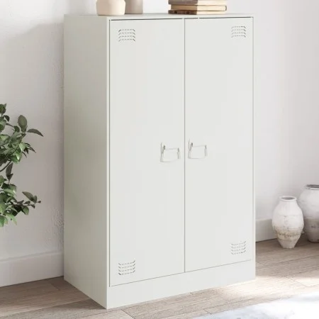 Weißes Sideboard aus Stahl, 67 x 39 x 107 cm von vidaXL, Sideboards - Ref: Foro24-841666, Preis: 124,57 €, Rabatt: %