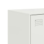 Aparador de acero blanco 67x39x107 cm