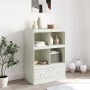 Aparador de acero blanco 67x39x95 cm de vidaXL, Aparadores - Ref: Foro24-841804, Precio: 107,77 €, Descuento: %