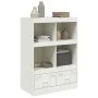 Sideboard aus weißem Stahl, 67 x 39 x 95 cm von vidaXL, Sideboards - Ref: Foro24-841804, Preis: 107,77 €, Rabatt: %