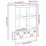 Sideboard aus weißem Stahl, 67 x 39 x 95 cm von vidaXL, Sideboards - Ref: Foro24-841804, Preis: 107,77 €, Rabatt: %