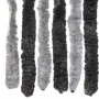 Gray and black chenille fly curtain 118x220 cm by vidaXL, Mosquito nets for windows - Ref: Foro24-4004881, Price: 80,34 €, Di...