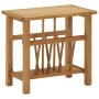 Solid oak wood magazine table 45x27x42 cm by vidaXL, Side tables - Ref: Foro24-289184, Price: 96,45 €, Discount: %