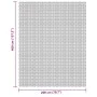 Light gray camping mat 4x2 m by vidaXL, Tent Accessories - Ref: Foro24-4008481, Price: 34,35 €, Discount: %