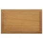 Solid oak wood magazine table 45x27x42 cm by vidaXL, Side tables - Ref: Foro24-289184, Price: 96,45 €, Discount: %