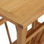 Solid oak wood magazine table 45x27x42 cm by vidaXL, Side tables - Ref: Foro24-289184, Price: 97,83 €, Discount: %