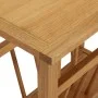 Solid oak wood magazine table 45x27x42 cm by vidaXL, Side tables - Ref: Foro24-289184, Price: 96,45 €, Discount: %