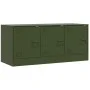 Olive green steel TV cabinet 99x39x44 cm by vidaXL, TV Furniture - Ref: Foro24-841647, Price: 92,81 €, Discount: %