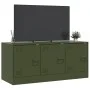 Olive green steel TV cabinet 99x39x44 cm by vidaXL, TV Furniture - Ref: Foro24-841647, Price: 92,81 €, Discount: %