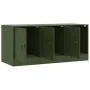 Olive green steel TV cabinet 99x39x44 cm by vidaXL, TV Furniture - Ref: Foro24-841647, Price: 92,81 €, Discount: %