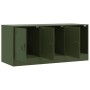 Olivgrüner TV-Schrank aus Stahl, 99 x 39 x 44 cm von vidaXL, TV-Möbel - Ref: Foro24-841647, Preis: 94,17 €, Rabatt: %
