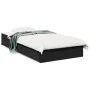 Black engineered wood bed with drawers 75x190 cm by vidaXL, Beds and slatted bases - Ref: Foro24-3280714, Price: 123,37 €, Di...