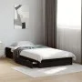 Black engineered wood bed with drawers 75x190 cm by vidaXL, Beds and slatted bases - Ref: Foro24-3280714, Price: 123,37 €, Di...