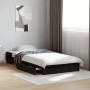 Schwarzes Holzwerkstoffbett mit Schubladen 75x190 cm von vidaXL, Betten und Lattenroste - Ref: Foro24-3280714, Preis: 124,91 ...