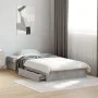 Cama con cajones madera de ingeniería gris hormigón 75x190 cm de vidaXL, Camas y somieres - Ref: Foro24-3280716, Precio: 118,...