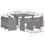 Garten-Essgruppe 9-teilig und graue synthetische Rattankissen von vidaXL, Gartensets - Ref: Foro24-3277969, Preis: 457,22 €, ...