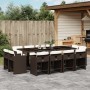 Gartenmöbelset 13-teilig und braune synthetische Rattankissen von vidaXL, Gartensets - Ref: Foro24-3277988, Preis: 760,85 €, ...