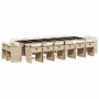 17-teiliges Garten-Essset mit beigen Kissen aus synthetischem Rattan von vidaXL, Gartensets - Ref: Foro24-3278013, Preis: 1,0...