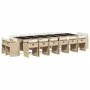 17-teiliges Garten-Essset mit beigen Kissen aus synthetischem Rattan von vidaXL, Gartensets - Ref: Foro24-3278013, Preis: 1,0...