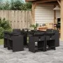 9-piece garden dining set and black synthetic rattan cushions by vidaXL, Garden sets - Ref: Foro24-3277962, Price: 444,75 €, ...