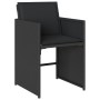 9-teiliges Garten-Essset und schwarze Kissen aus synthetischem Rattan von vidaXL, Gartensets - Ref: Foro24-3277962, Preis: 45...