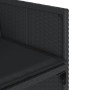 9-teiliges Garten-Essset und schwarze Kissen aus synthetischem Rattan von vidaXL, Gartensets - Ref: Foro24-3277962, Preis: 45...