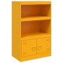Aparador de acero amarillo mostaza 67x39x107 cm de vidaXL, Aparadores - Ref: Foro24-841670, Precio: 107,46 €, Descuento: %