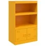 Senfgelbes Sideboard aus Stahl, 67 x 39 x 107 cm von vidaXL, Sideboards - Ref: Foro24-841670, Preis: 106,48 €, Rabatt: %
