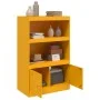 Mustard yellow steel sideboard 67x39x107 cm by vidaXL, Sideboards - Ref: Foro24-841670, Price: 106,48 €, Discount: %
