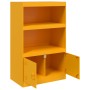 Aparador de acero amarillo mostaza 67x39x107 cm de vidaXL, Aparadores - Ref: Foro24-841670, Precio: 107,46 €, Descuento: %