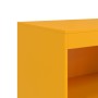 Aparador de acero amarillo mostaza 67x39x107 cm de vidaXL, Aparadores - Ref: Foro24-841670, Precio: 107,46 €, Descuento: %