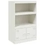 Sideboard aus weißem Stahl, 67 x 39 x 107 cm von vidaXL, Sideboards - Ref: Foro24-841672, Preis: 106,08 €, Rabatt: %