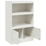 Sideboard aus weißem Stahl, 67 x 39 x 107 cm von vidaXL, Sideboards - Ref: Foro24-841672, Preis: 107,79 €, Rabatt: %