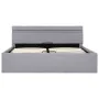 Hydraulisches Bett mit Stauraum und hellgrauem LED-Stoff, 140 x 200 cm von vidaXL, Betten und Lattenroste - Ref: Foro24-28560...