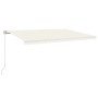 Cremefarbene manuell einziehbare Markise 500 x 350 cm von vidaXL, Markisen - Ref: Foro24-3069022, Preis: 481,36 €, Rabatt: %