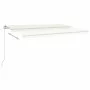 Toldo retráctil manual crema 500x350 cm de vidaXL, Toldos - Ref: Foro24-3069022, Precio: 481,68 €, Descuento: %