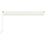 Cremefarbene manuell einziehbare Markise 500 x 350 cm von vidaXL, Markisen - Ref: Foro24-3069022, Preis: 481,36 €, Rabatt: %
