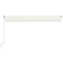 Toldo retráctil manual crema 500x350 cm de vidaXL, Toldos - Ref: Foro24-3069022, Precio: 481,68 €, Descuento: %