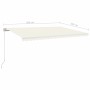 Cremefarbene manuell einziehbare Markise 500 x 350 cm von vidaXL, Markisen - Ref: Foro24-3069022, Preis: 481,36 €, Rabatt: %