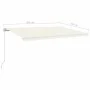 Toldo retráctil manual crema 500x350 cm de vidaXL, Toldos - Ref: Foro24-3069022, Precio: 481,68 €, Descuento: %