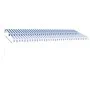 Manual retractable awning with blue and white LED light 500x350 cm by vidaXL, Awnings - Ref: Foro24-3069661, Price: 591,16 €,...