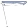 Manual retractable awning with blue and white LED light 500x350 cm by vidaXL, Awnings - Ref: Foro24-3069661, Price: 591,16 €,...