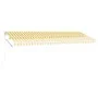 Toldo retráctil manual con LED amarillo y blanco 500x350 cm by vidaXL, Awnings - Ref: Foro24-3069663, Price: 590,93 €, Discou...