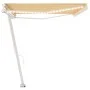 Toldo retráctil manual con LED amarillo y blanco 500x350 cm by vidaXL, Awnings - Ref: Foro24-3069663, Price: 590,93 €, Discou...