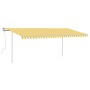 Toldo manual retráctil con luz LED amarillo y blanco 5x3,5 m by vidaXL, Awnings - Ref: Foro24-3070063, Price: 569,70 €, Disco...