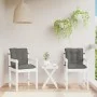 Kissen für Stühle mit niedriger Rückenlehne, 2 Stück, dunkelgraues Melange-Gewebe. von vidaXL, Kissen für Stühle und Sofas - ...