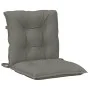 Kissen für Stühle mit niedriger Rückenlehne, 2 Stück, dunkelgraues Melange-Gewebe. von vidaXL, Kissen für Stühle und Sofas - ...
