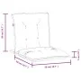 Kissen für Stühle mit niedriger Rückenlehne, 2 Stück, dunkelgraues Melange-Gewebe. von vidaXL, Kissen für Stühle und Sofas - ...
